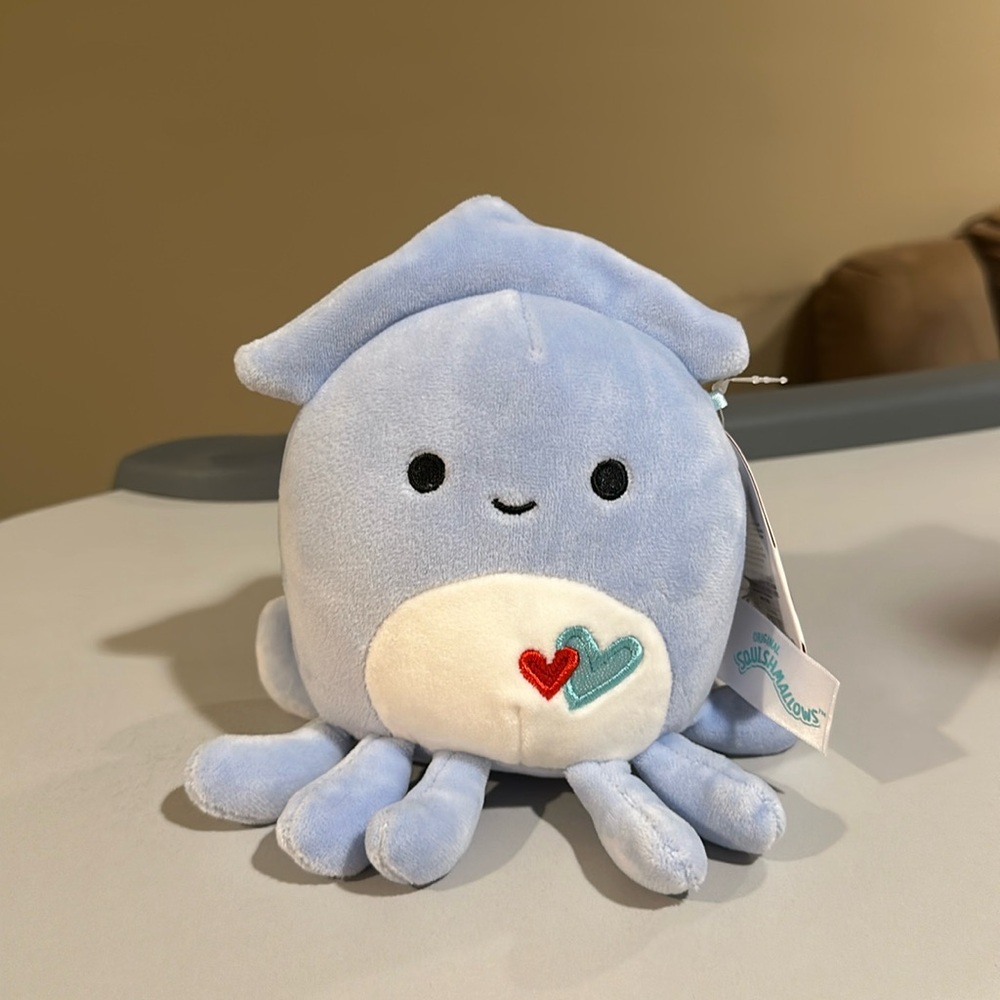 Squishmallow valentines squid Stacy